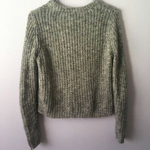 Grey knit sweater